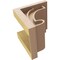 Ekena Millwork 7"W x 7"D x 7"H Wide Alma Rough Cedar Woodgrain TimberThane Corbel, Primed Tan CORUR07X07X07ALMRCPR - alternate 4